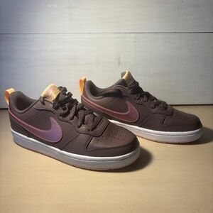 Nike Court Borough Low 2, Big Kids 6Y, Violet Ore/Melon Tint/Pink Glaze